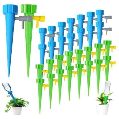 Kit de 30 pièces d'irrigation goutte à goutte, goutteurs automatiques pour plantes, idéal pour jardin intérieur et extérieur. (1/4)