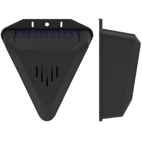 Dispositif solaire anti-oiseaux - Alarme sonore et lumineuse pour vergers, étangs à poissons et rizières. Répulsif efficace. (1/4)