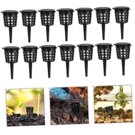 Lot de 100 paniers à engrais pour plantes, idéal pour bonsaï et plantes aquatiques, en plastique. (1/4)