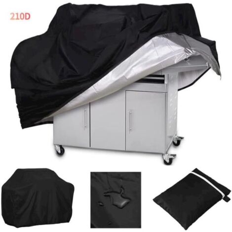 Housse de barbecue, 210D Oxford imperméable et anti-UV, résistante aux déchirures (145 x 61 x 117 cm) (1/4)
