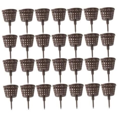 100 pièces Boîte à engrais en plastique pour bonsaï, panier avec couvercle, outil de fertilisation pour bonsaï - fy (1/4)