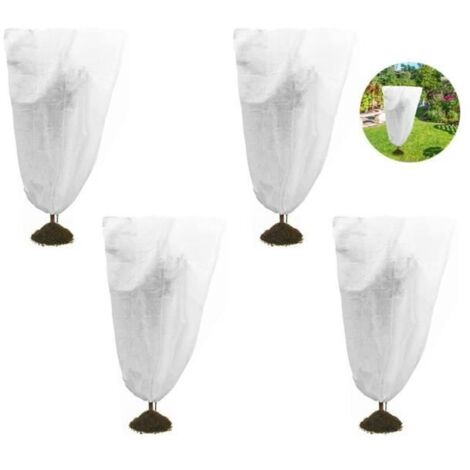 Housse d'hivernage pour plantes, 4 pièces, protection hivernale réutilisable, housse de protection pour plantes en hiver. (1/4)