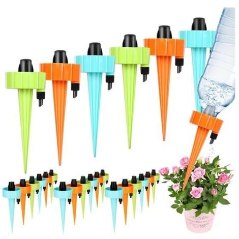 Kit d'irrigation goutte à goutte 24 pièces, système d'arrosage automatique pour plantes avec débit réglable. (1/5)