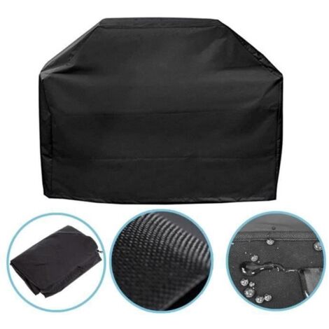 Housse de barbecue BB1 - Imperméable - 190x117x71 cm - Anti-pluie - Noir (1/4)