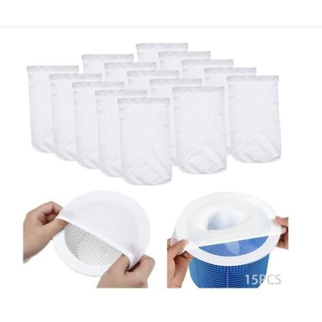 Chaussettes de skimmer pour piscine en nylon - Blanc (1/4)
