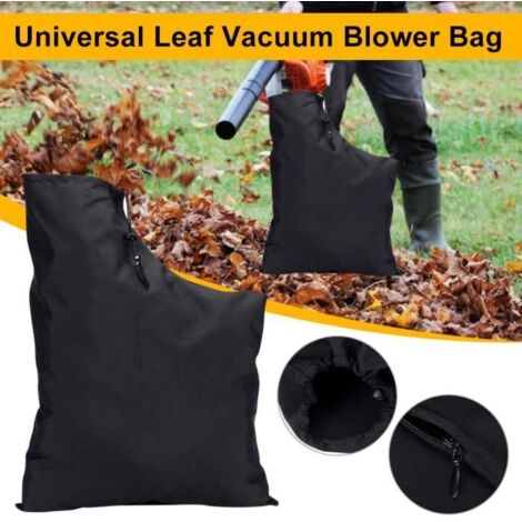 Sac de rechange noir à fermeture éclair pour aspirateur souffleur de feuilles - comme indiqué. (1/4)