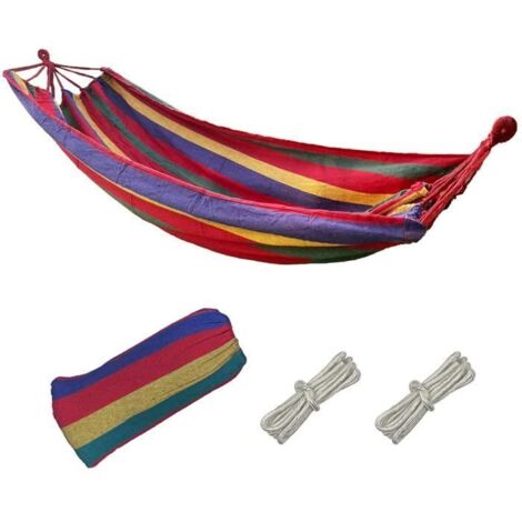 Hamac - Non spécifié - 260 x 100 cm - Tissu de qualité - Portable - Confortable (1/4)