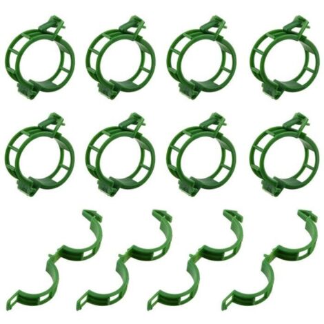 ®RisingFF Pinces à plantes pour supports/treillis, lot de 100, vert (1/5)