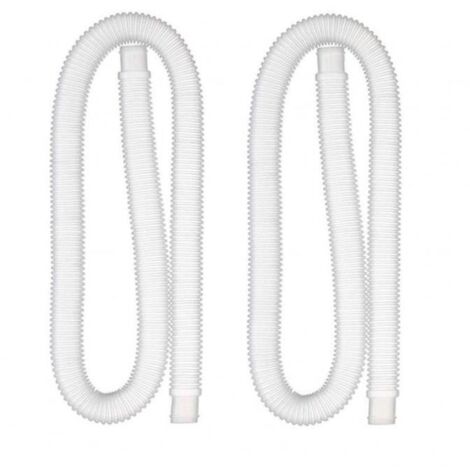 Tuyau de remplacement pour piscine - 1,25 pouces - Compatible pompe Intex - Blanc (1/4)