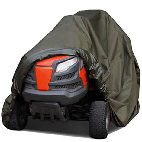 Housse de Tondeuse Autoportée, Tissu Oxford Imperméable Anti-UV et Anti-poussière pour Tondeuse à Gazon de Jardin (1/4)