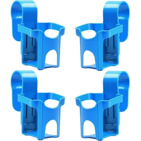 ®RisingFF Porte-gobelets de piscine, 4 supports en plastique robustes et polyvalents, compatibles avec la plupart des piscines (bleu (1/5)