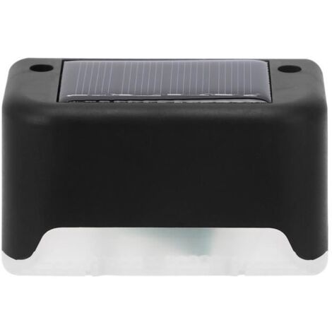 Lumière de jardin LED solaire 4 pièces, applique murale pour clôture, décoration d'éclairage paysager. (1/4)
