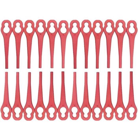 Lames de Rechange - Compatibles Coupe-Bordure - Lot de 100 - Plastique - Tranchantes - Polyvalentes (1/4)