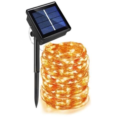 Guirlande Solaire Étanche Extérieur, Design Lumineux Féerique, Parfaite pour Vacances, Noël et Jardin—30M/100FT 300 LED (1/4)