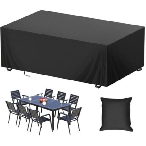 Housse de protection pour jardin - 180 x 120 x 74 cm - Imperméable et résistante aux intempéries - Tissu Oxford 420D (1/4)