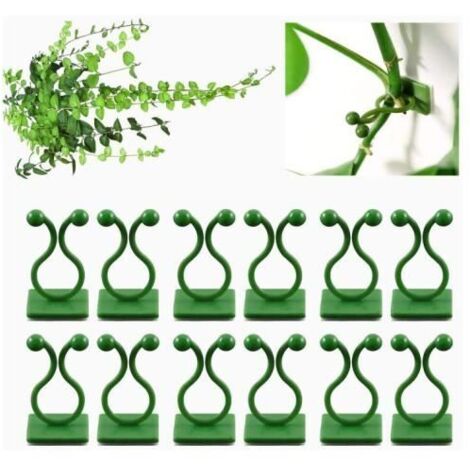 Clips de Support pour Plantes Grimpantes, Lot de 100 Attaches pour Tuteurs, Clips Muraux pour Plantes Grimpantes (1/4)