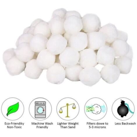 MATÉRIEL - PRODUIT D'ENTRETIEN POUR ÉQUIPEMENT DE PISCINE Boule filtrante réutilisable 700g pour piscine et aquarium (1/4)