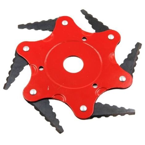 Accessoires Généraux pour Tondeuses à Gazon 6 Lames, Tête Rouge avec Engrenages Noirs (1/4)