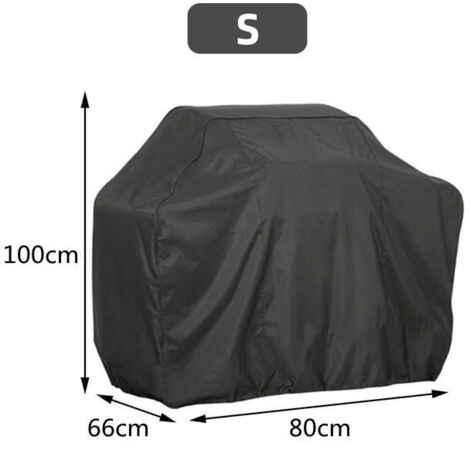 80x66x100cm - Housse de barbecue, 210D, imperméable, anti-poussière, robuste, pour extérieur. (1/4)