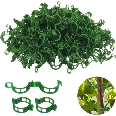 200 Pièces de Clips en Plastique Sécurisés pour Plantes, Attaches de Support pour Plantes de Jardin, Clips de Soutien pour Plantes, (1/5)