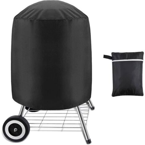 Housse de protection imperméable pour barbecue à charbon, 58 x 77 cm, couleur noire. (1/4)