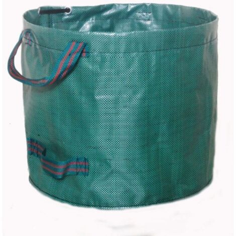 1 sac à déchets de jardin réutilisable de 16 gallons, 17,8" x 15", pliable et robuste avec poignées renforcées. (1/3)