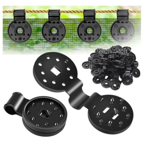 Clips Plastiques pour Toile d'Ombrage - 50 Pièces - Haute Qualité - Réutilisables - Installation Facile (1/4)