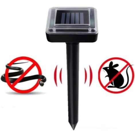 Répulsif Ultrasonique Solaire Électronique pour Souris et Serpents - Haute Puissance pour Hôtel, Jardin, Ferme (1/4)