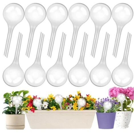 12 Pièces Boules d'Irrigation pour Plantes - Marque - Modèle - Arrosage Automatique - PVC - Transparent (1/4)