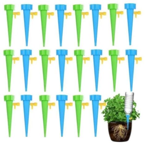 40 pièces Bouteille d'Irrigation Goutte à Goutte Arroseur Automatique pour Plantes avec Robinets
