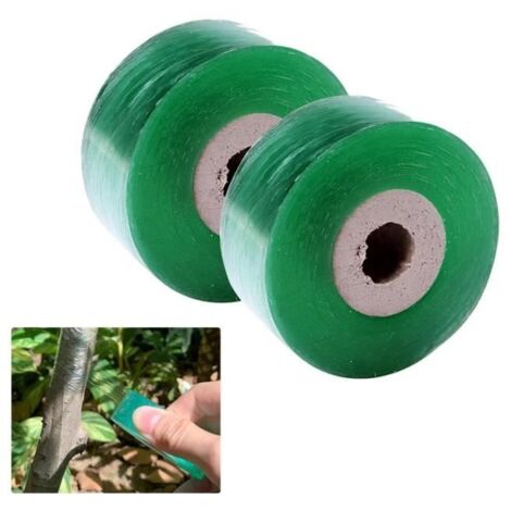 Ruban de Greffage Transparent - 2 cm de Large - Pour Pied de Greffe - Ruban Rétractable - Vert (1/4)