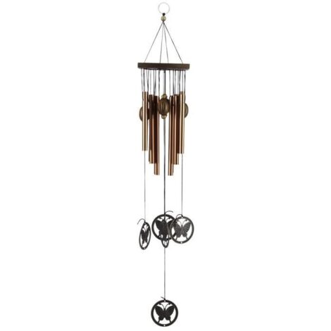 Carillons éoliens en alliage de cuivre pour jardin, carillon multi-tubes décoratif suspendu. (1/4)