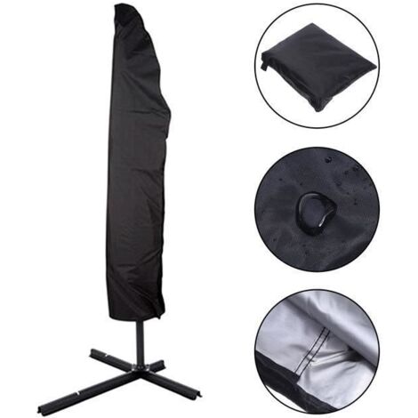 Housse de protection imperméable pour parasol - MARQUE - Modèle 280 cm en taffetas polyester. (1/4)