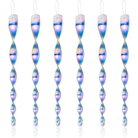 Répulsif Oiseaux Bleu, 6 Pièces de 30 cm - Barres Réfléchissantes 360° Anti-Nuisibles (1/4)