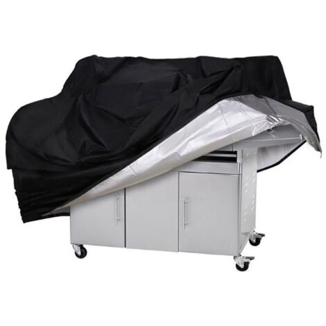 Housse de protection pour meubles de jardin - Housse barbecue en Oxford 210D, dimensions 190x71x117cm, imperméable. (1/4)