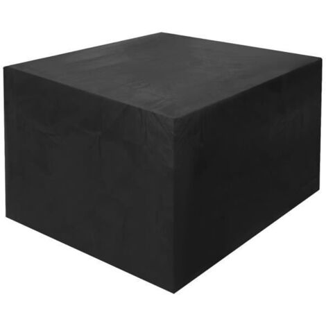 Housse de meuble de jardin - 130x130x75cm - Imperméable et anti-poussière - Noir