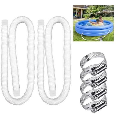 Tuyau de piscine flexible anti-fuite - 32mm - 2 pièces - 150cm (1/4)