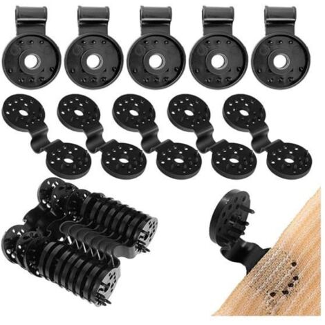 Clips de fixation pour bâche - Blanc - Lot de 50 - ABS - Traitement Anti-UV (1/4)