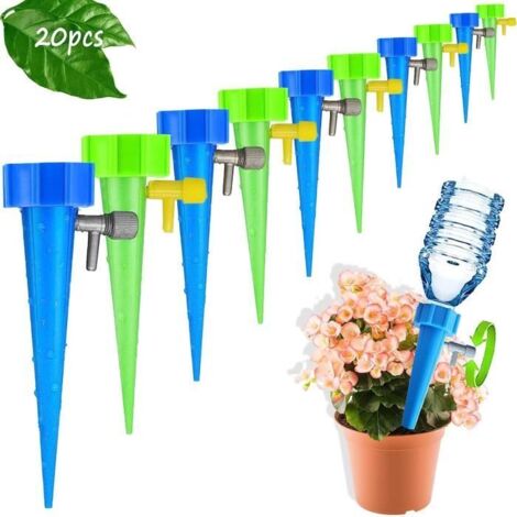 Kit d'irrigation goutte à goutte 20 pièces, arroseur automatique pour plantes, système d'arrosage automatique avec bouteille. (1/4)