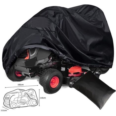 Housse de Tondeuse - Dimensions 182x111x116 cm - Tissu Oxford 210D - Imperméable - Sac de rangement (1/4)