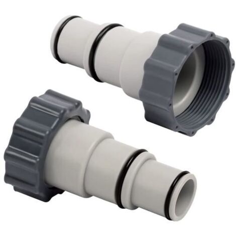 Adaptateur de Tuyau de Piscine, 2PCS Adaptateur Piscine A, Compatible Intex, avec Filetage Intérieur pour Visage. (1/4)