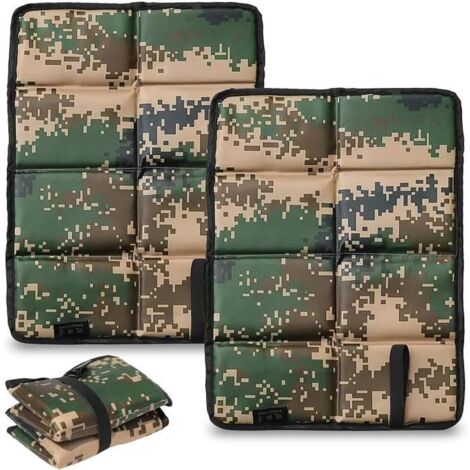 Coussin de siège - Camouflage - Pliable - Imperméable - 40x29,5 cm - Pour extérieur (1/4)