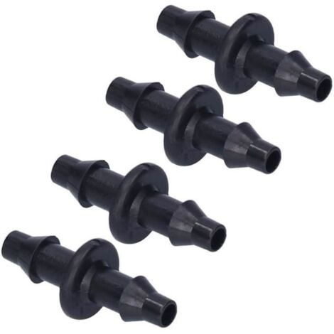 Adaptateur de tuyau droit 100pcs - Connecteur 2 voies 4/7 pour irrigation goutte à goutte - Accessoires d'arrosage de jardin (1/4)