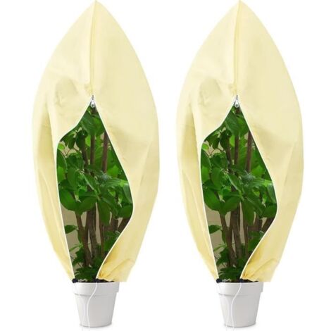 Housse d'Hivernage pour Plantes, 2 Pièces, Protection Hivernale pour Plantes, Sac de Protection (120 x 180 cm) (1/4)