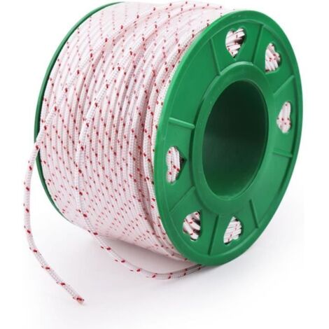 Cordon de démarrage de recul 4 mm 100 m pour Stihl Husqvarna Echo Poulan Homelite McCulloch Sears Craftsman coupe-bordures et taille (1/4)