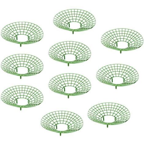 Support de fraisiers grimpants en treillis vert - [D596133632] - Lot de 10 - PP - 9cm (1/4)