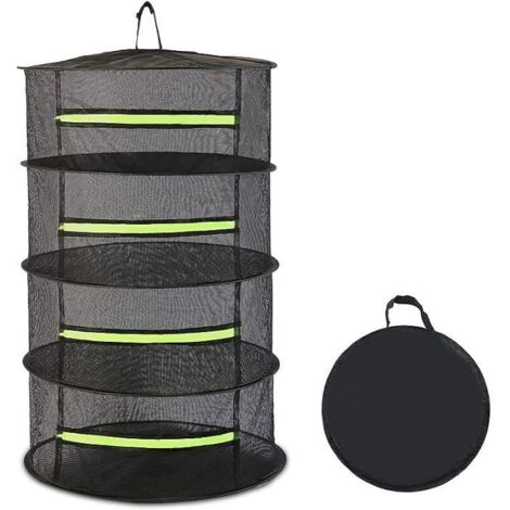 4 Couches à Herbes Séchées Suspendues, Panier de Séchage Suspendu pour Herbes, Légumes, Plantes (1/4)