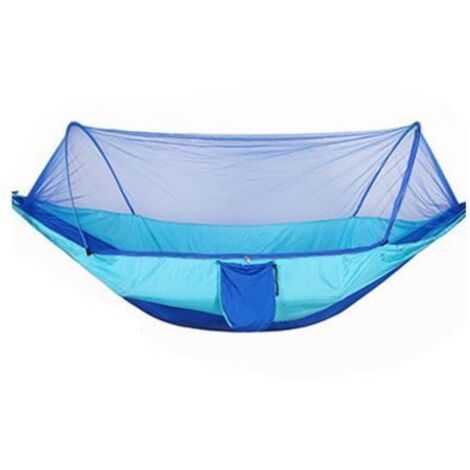 Hamac double 290x140cm - Moustiquaire intégrée - Léger et portable - Capacité 200kg (1/5)