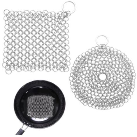 Nettoyant pour fonte et inox - Lot de 2 - Durable, flexible et facile à utiliser (1/4)