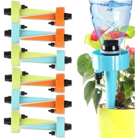 Arrosoir amélioré pour plantes, 12 pics d'arrosage automatique avec interrupteur. (1/4)